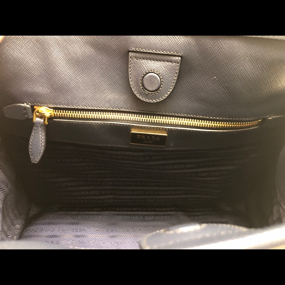 Navy Blue Prada Impunturato Tessuto Nylon - Picture 5 of 7